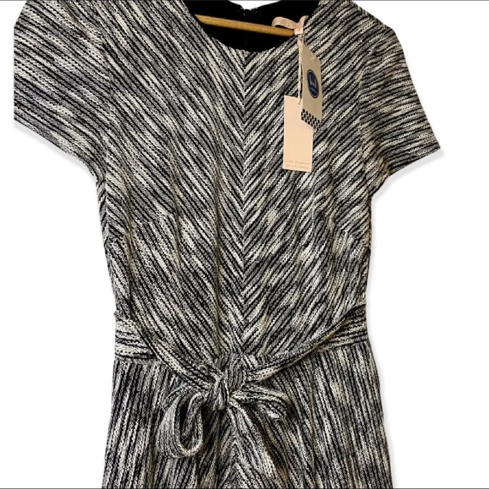 Anthropologie Hutch Dress NWT Avery Fit & Flare Black White Size M BEAUTIFUL! - Picture 8 of 11